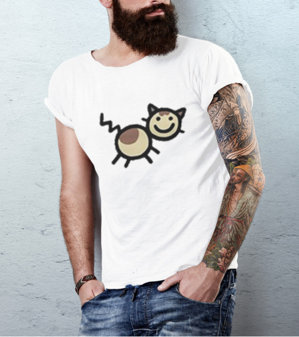 Mummy Joe Cheese Puff Cat Drawing T-Shirt