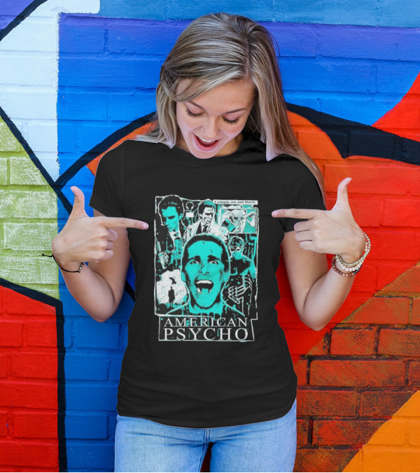 American Psycho Patrick Bateman I Simply Am Not There Collage T-Shirt