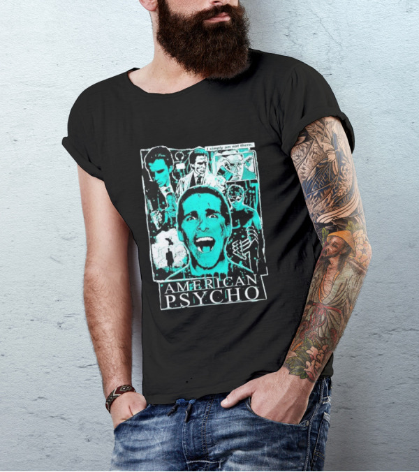 American Psycho Patrick Bateman I Simply Am Not There Collage T-Shirt