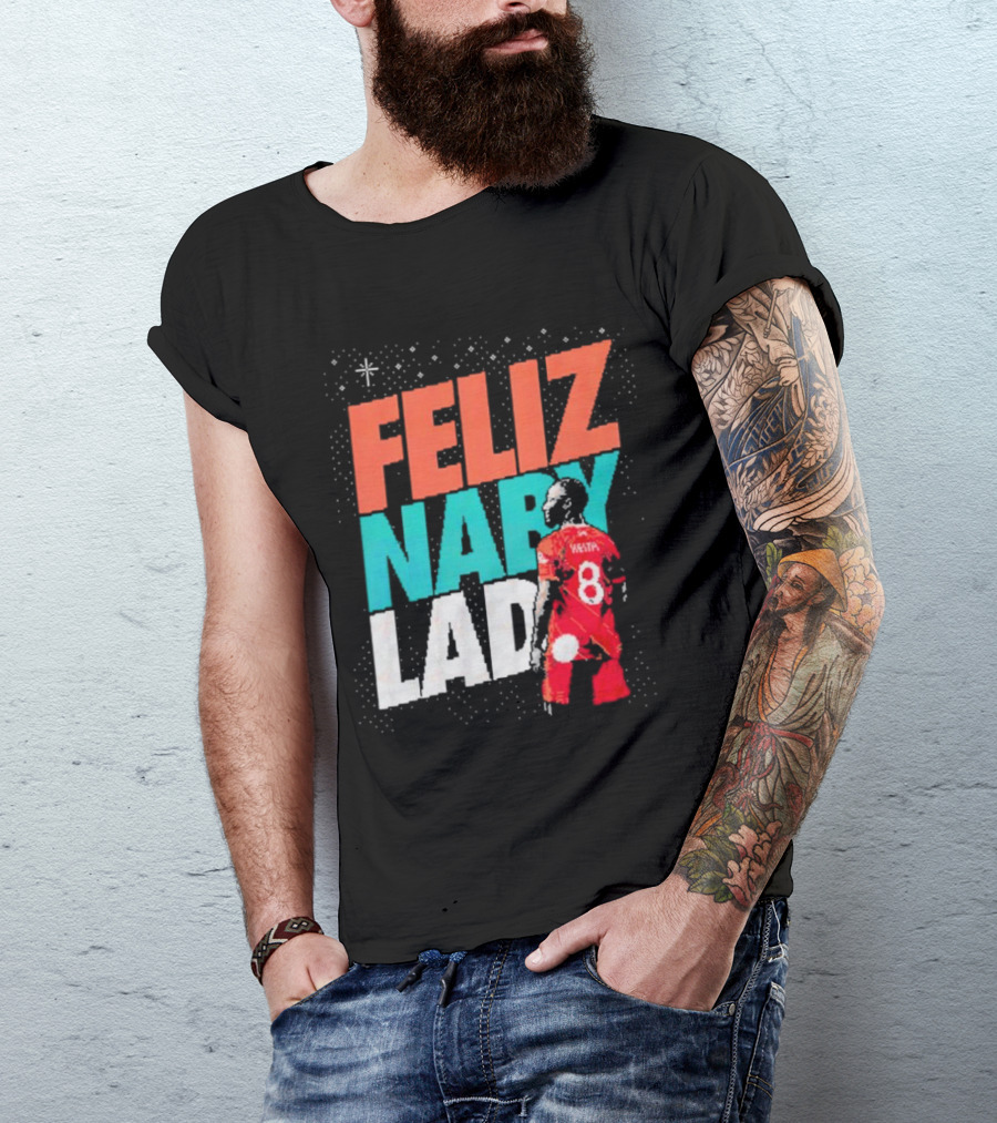 Feliz Naby Lad Liverpool FC Naby Keita Christmas Soccer T-Shirt