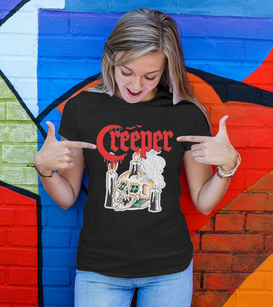 Creeper Skull Candle More Than Death Friday 13th T-Shirt