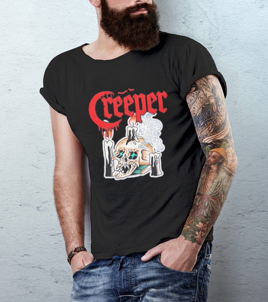 Creeper Skull Candle More Than Death Friday 13th T-Shirt