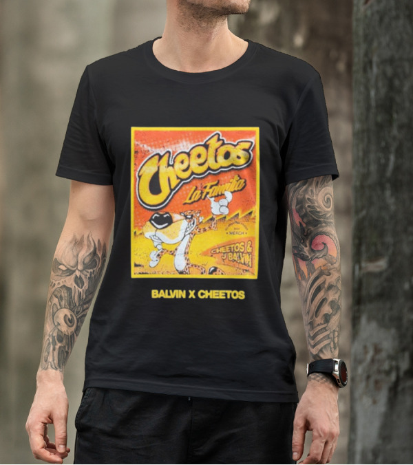 Cheetos La Familia Merch Balvin X Cheetos Collaboration T-Shirt