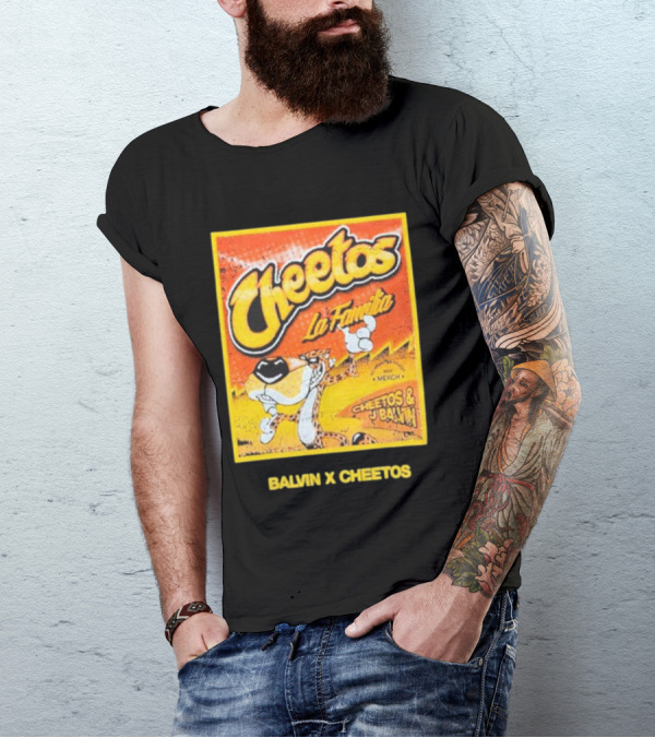 Cheetos La Familia Merch Balvin X Cheetos Collaboration T-Shirt