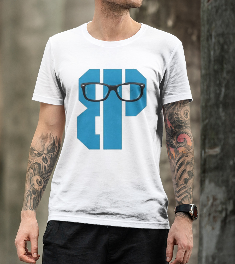 Projects X Weezer Framed Blue Block With Glasses T-Shirt