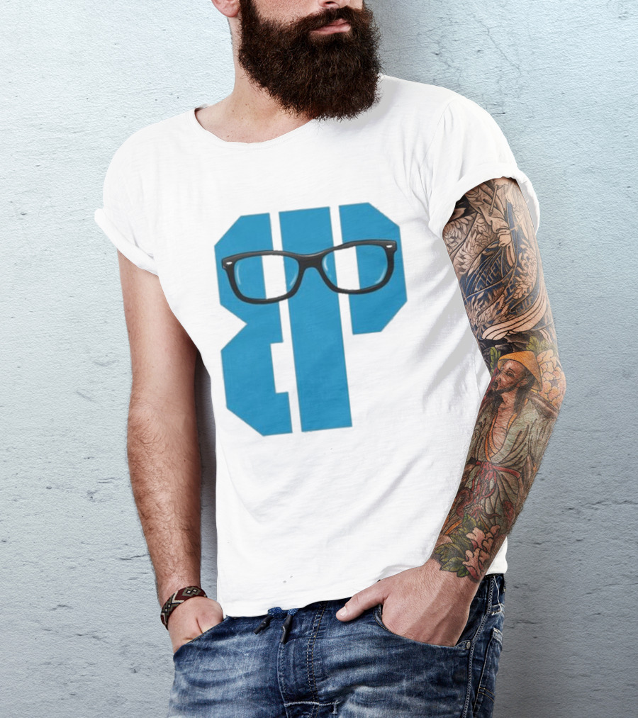 Projects X Weezer Framed Blue Block With Glasses T-Shirt
