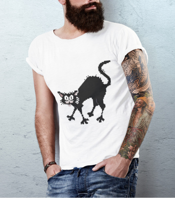 Tom Ward 8 Bit Pixel Art Tom Cat T-Shirt