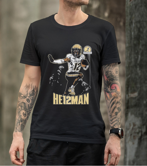 Travis Hunter He12man Colorado Football Heisman Trophy T-Shirt