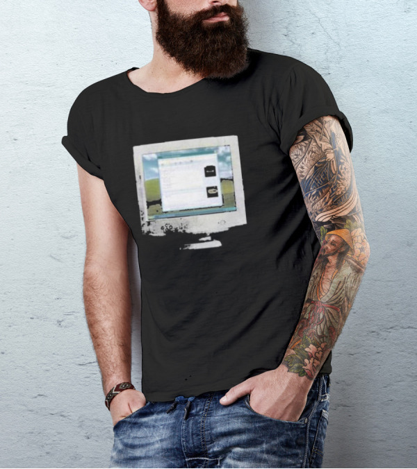Youknow Run It Back MSN Computer Monitor Window Graphics T-Shirt
