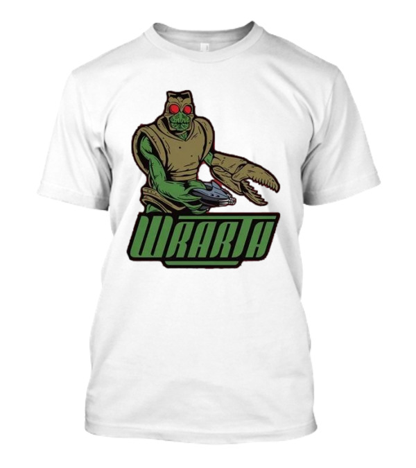 Wrarth Warrior Doctor Who Alien Creature With Claws And Spaceship Gun T-Shirt