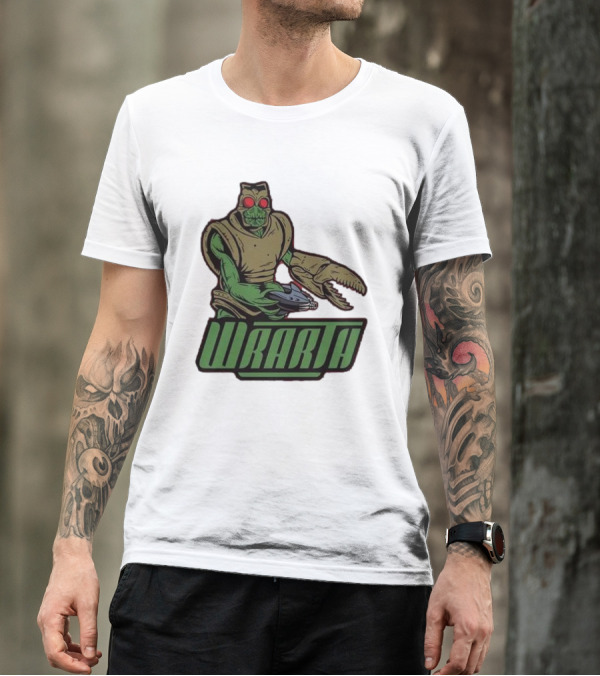Wrarth Warrior Doctor Who Alien Creature With Claws And Spaceship Gun T-Shirt