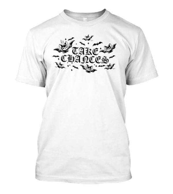 XPLR Take Chances With Flying Cartoon Bats T-Shirt