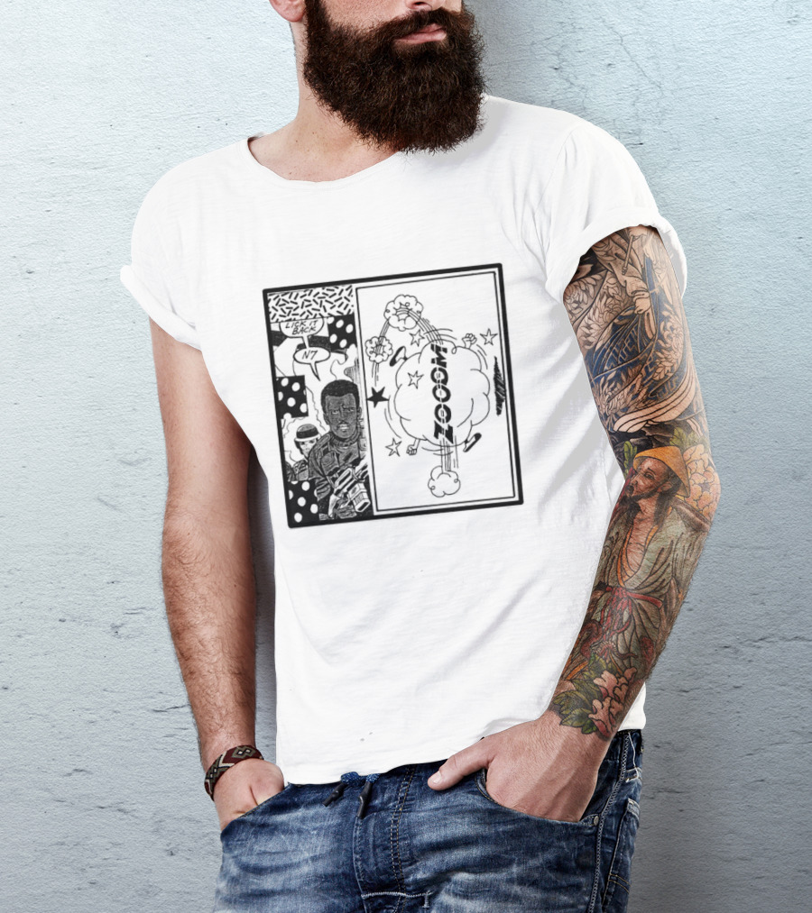 Zooom N7 Lick It Back Comic Art Panel T-Shirt
