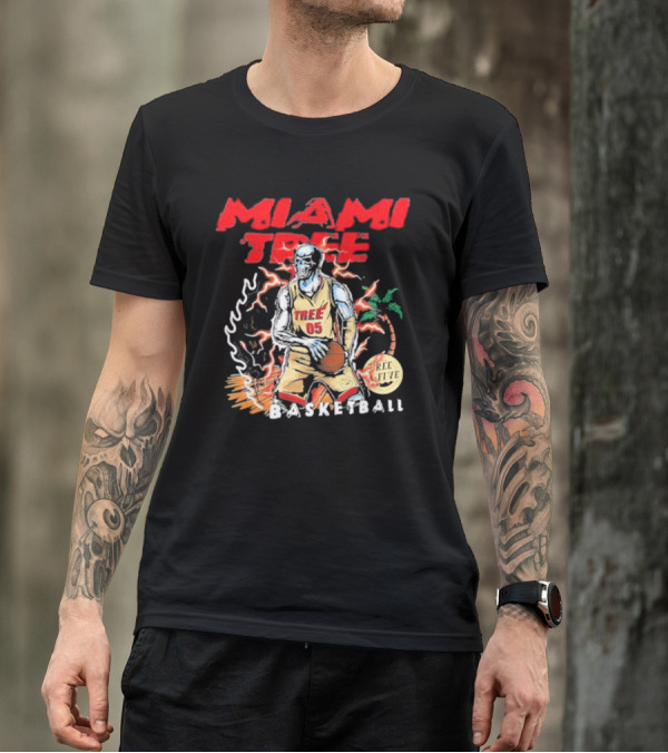 MIAMI TREE TREE 05 REE FIVE BASKETBALL T-Shirt