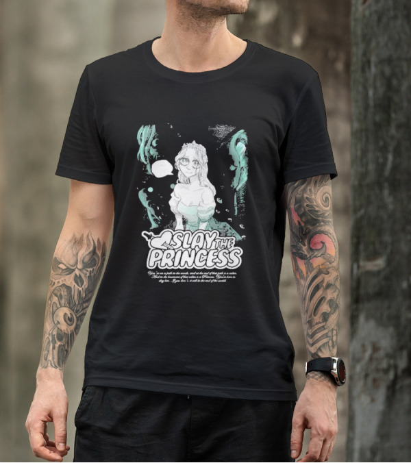 Slay The Princess Horror Game Atmospheric Illustration With Mysterious Text T-Shirt
