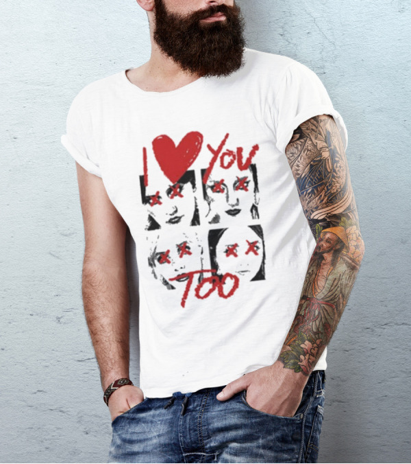 Teen Jesus And The Jean Teasers I Love You Too Eyes Crossed T-Shirt