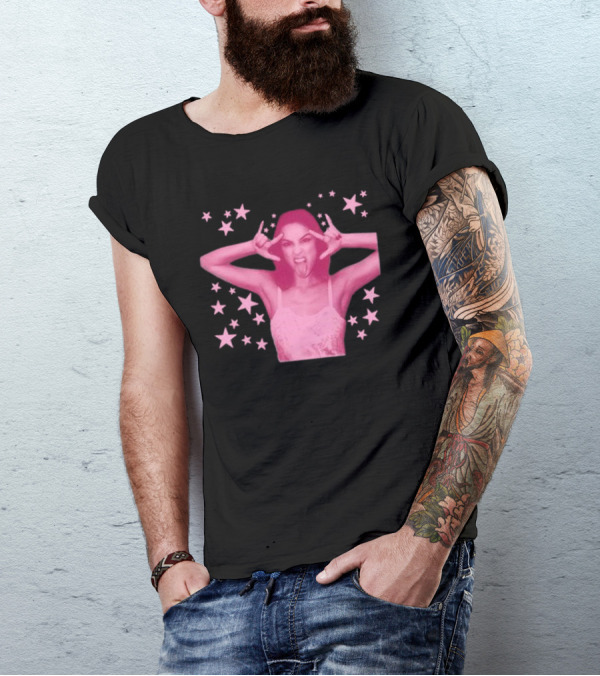 Olivia Rodrigo Spotify Wrapped Stars Pink Aesthetic T-Shirt
