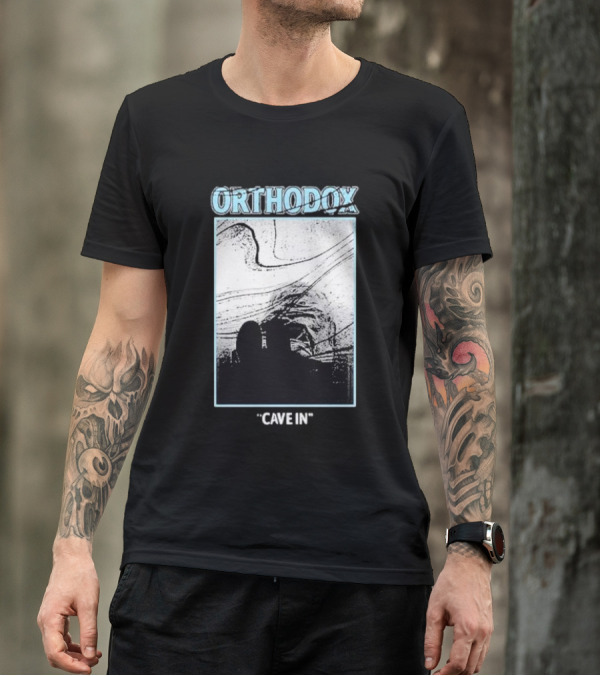 Orthodox Cave In Monochrome Abstract T-Shirt