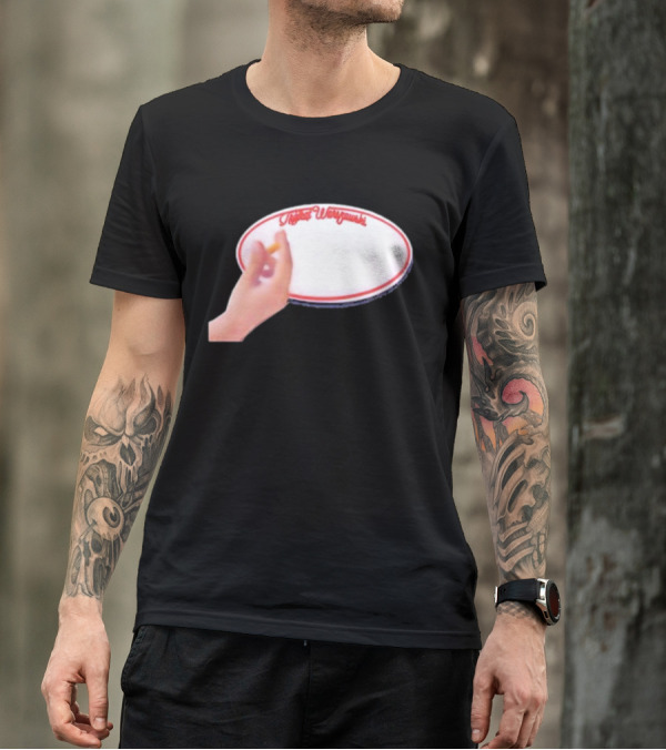 Trójkąt Warszawski White Plate With Hand And Cigarette T-Shirt