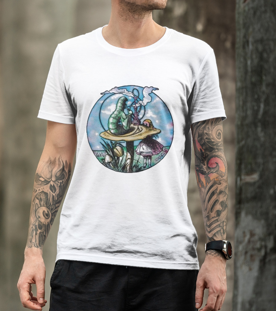 Red Hot Chili Peppers X Freaktopia Caterpillar Mushroom Wonderland T-Shirt