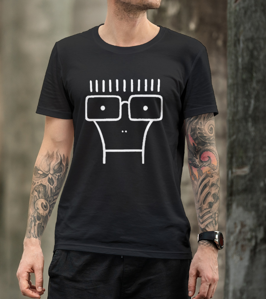 Descendents Milo Cartoon Face Drawing T-Shirt