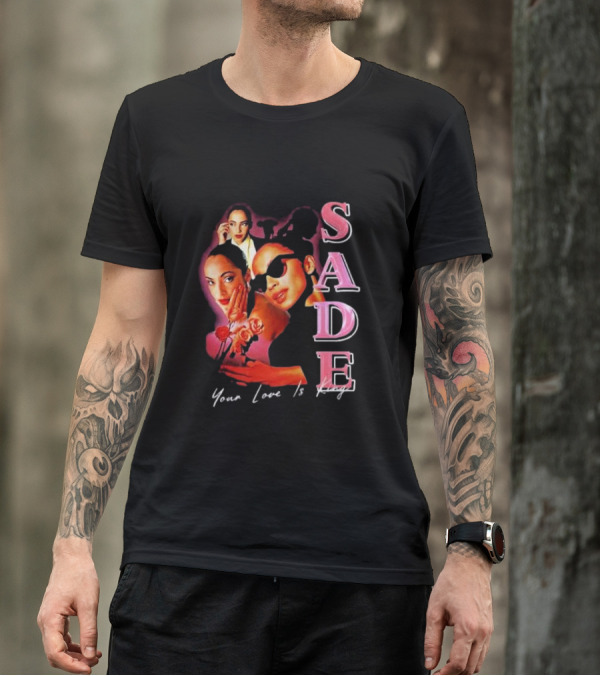 Sade Your Love Is King Homage Deluxe Retro Collage T-Shirt