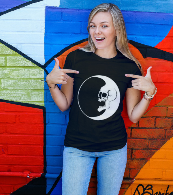 Zero Dead Moon Skull Crescent T-Shirt