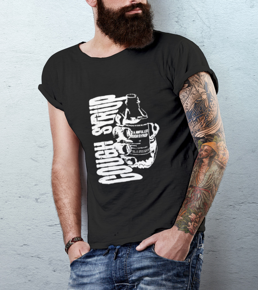 Awful Lot Of Cough Syrup Warning Bottle T-Shirt
