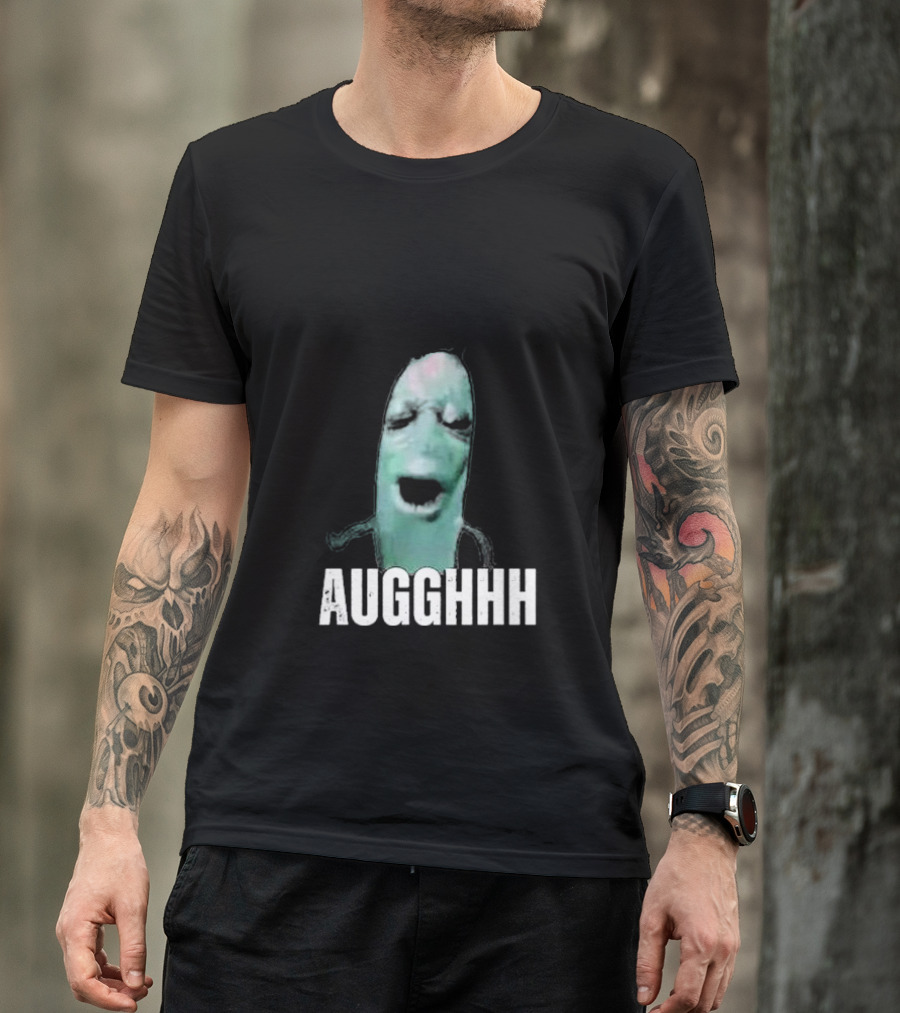 Cursed Plankton Augghhh Meme T-Shirt