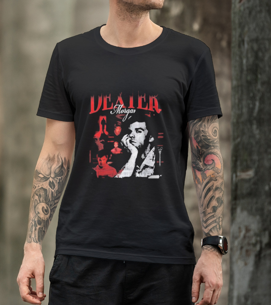 Dexter Morgan Heartthrob Iconic Red And Black T-Shirt