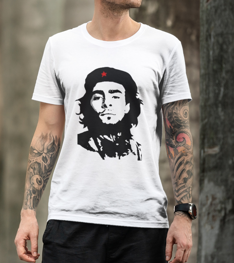 Luigi Mangione Che Guevara Iconic Red Star Beret Face T-Shirt