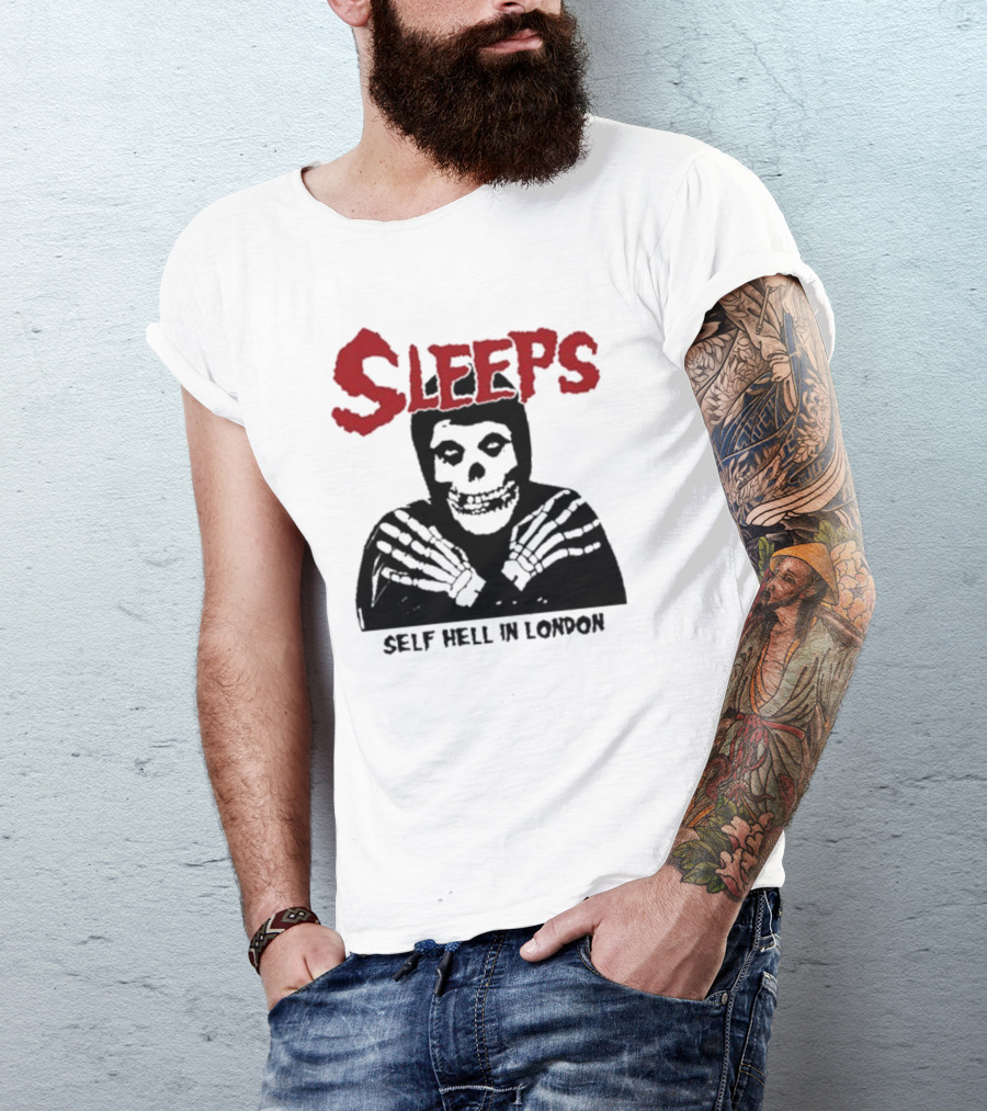 SLEEPS Self Hell In London Skeleton T-Shirt