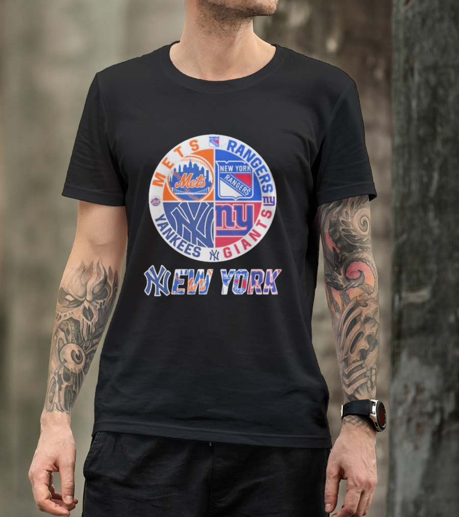 Mets Rangers Giants Yankees New York T-Shirt