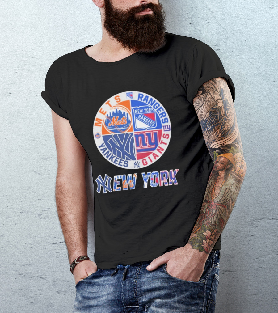 Mets Rangers Giants Yankees New York T-Shirt