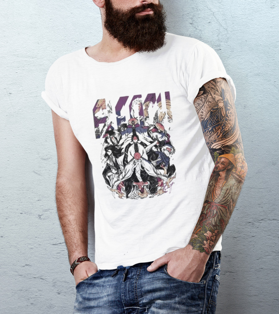Byakuya Kuchiki Bleach Soul Society Arrancar Battle Ensemble T-Shirt