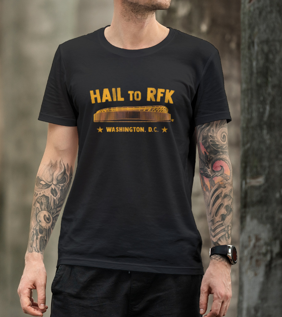 Hail To RFK Washington D.C. Football Stadium Icons T-Shirt