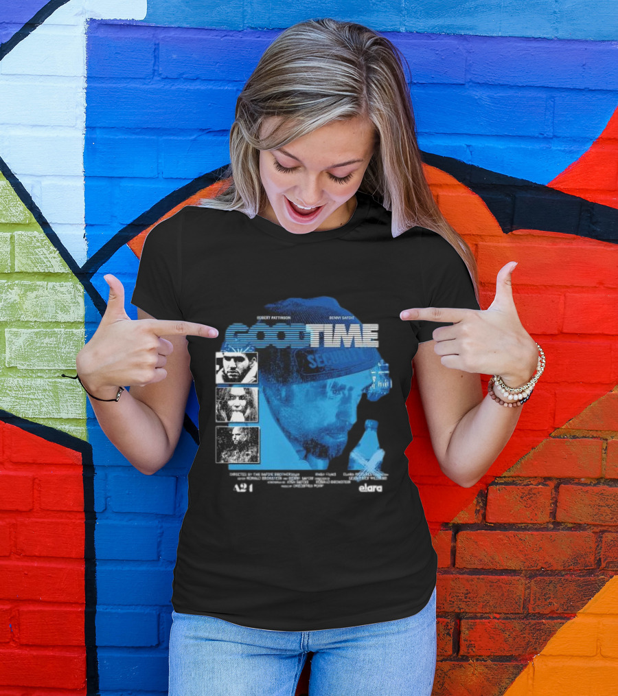 Robert Pattinson Benny Safdie Good Time A24 Elara Film T-Shirt