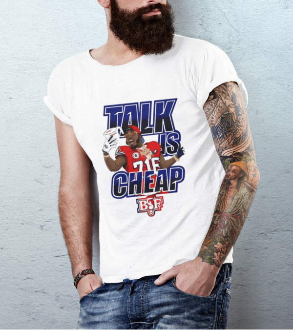 Benny The Butcher Talk Is Cheap BSF Victory Monday Football Victory T-Shirt