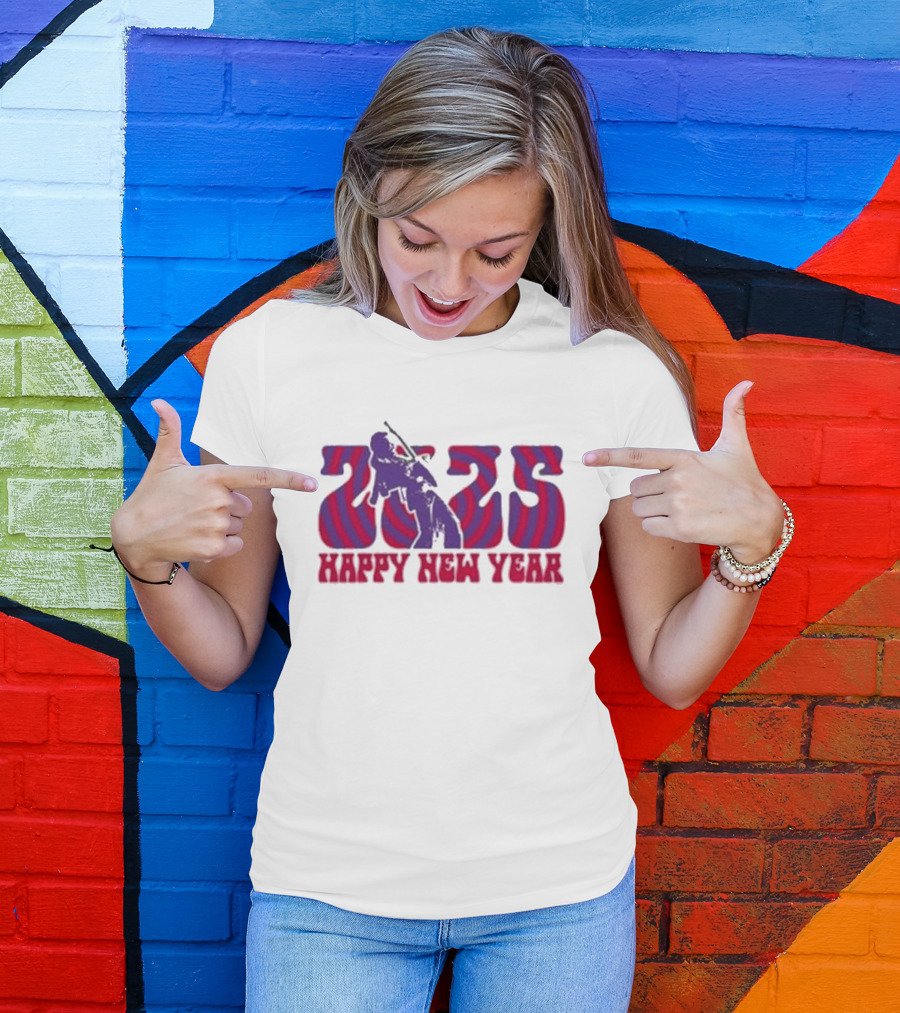 Jimi Hendrix 2025 Happy New Year T-Shirt