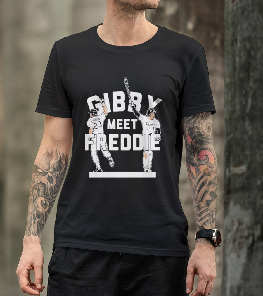 Gibby Meet Freddie Los Angeles Dodgers Baseball Moment T-Shirt