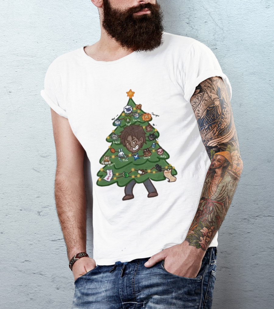 The Great Christmas Tree With Utc Audio Icons And Character Ornaments T-Shirt