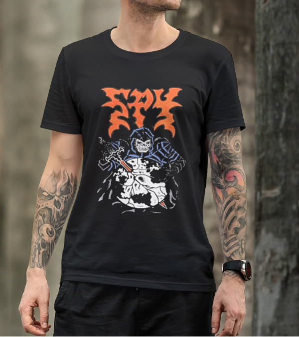 Spy DRKMTTR Apr 3 2025 Nashville TN Knife-Wielding Knight Graphic T-Shirt