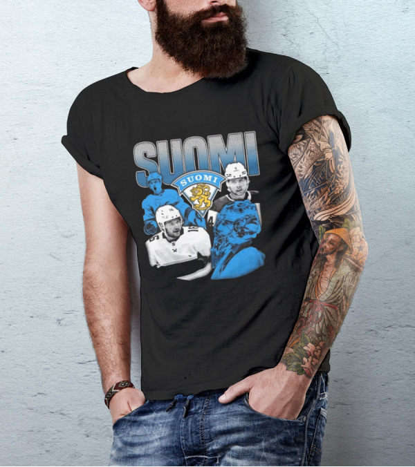 Suomi 4 Nations Team Finland Ice Hockey Players T-Shirt