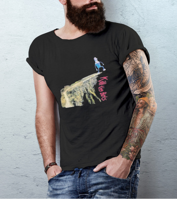 Tari Is For Humans Kill The Bots Robot On Cliff Edge T-Shirt