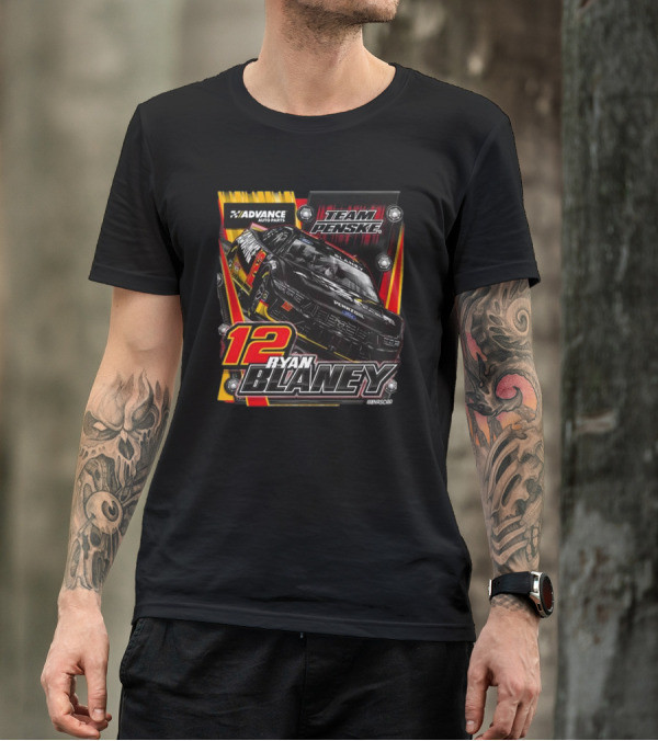 Advance Auto Parts Team Penske Ryan Blaney 12 NASCAR T-Shirt