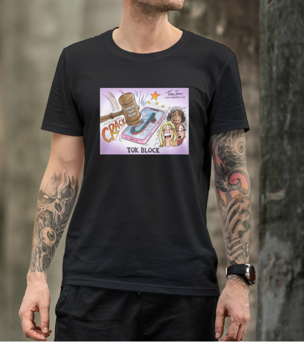 Tina Toon 2025 Supreme Court Ruling Crack TikTok Block T-Shirt
