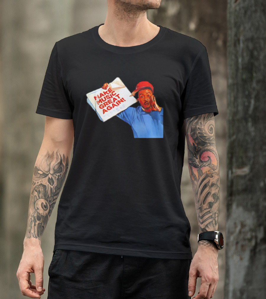 Timbo Land Make Music Great Again Newspaper Character T-Shirt