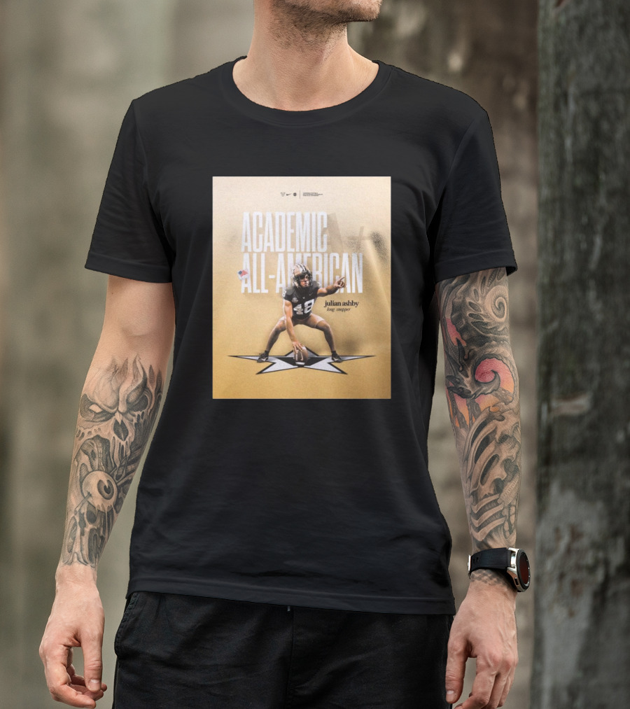 Vanderbilt Football Julian Ashby Academic All-American Long Snapper T-Shirt