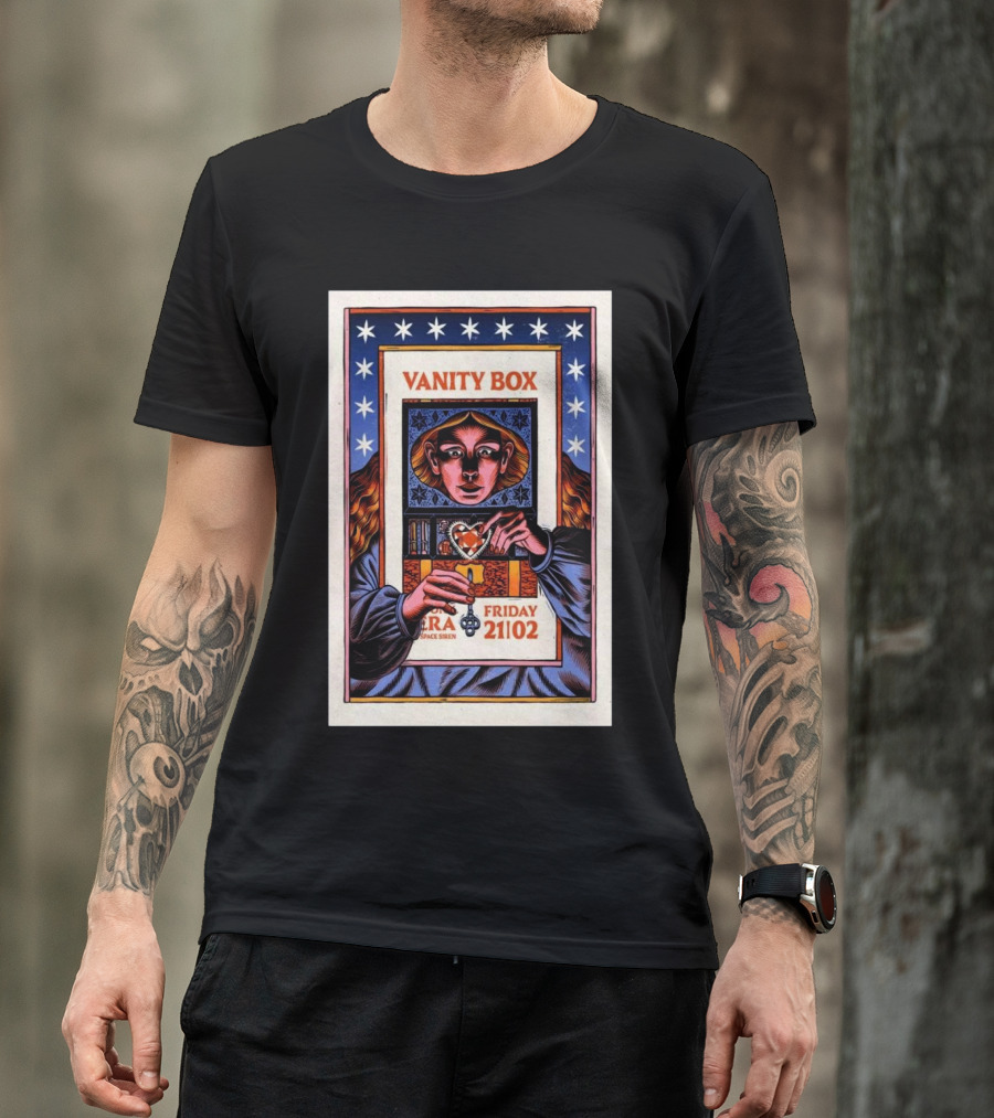 Vanity Box Vera Space Siren Friday February 21 2025 Groningen T-Shirt