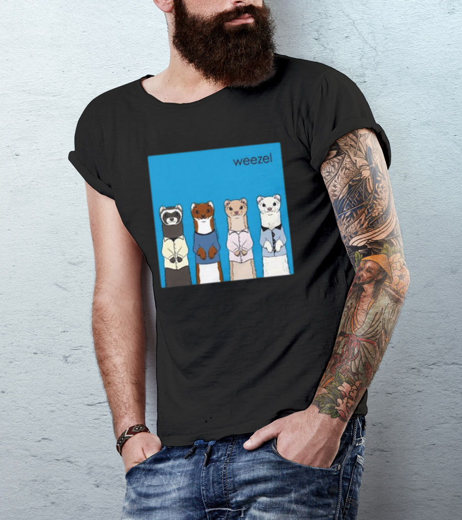 Weezel Weasel In Colorful Outfits Quartet T-Shirt